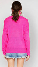 Neon Pink Light Weight Sweater
