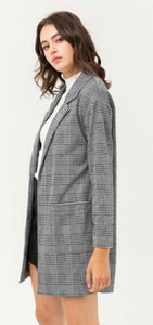 Grey Plaid Jacket