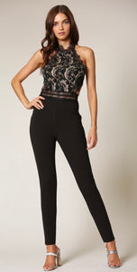 Black Lace Jumpsuit