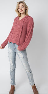 Blush Hoodie Sweater