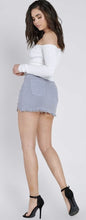 Grey Distressed Skirt